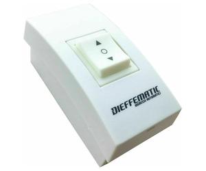 Dieffematic RS02 - Pulsante Interruttore Parete Esterno per Motore Tapparella Elettrica 230V - 86x86mm