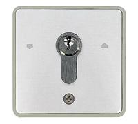Dieffematic Selettore Serranda con Chiave e Cilindro Europeo - Controllo Accessi Esterno in Alluminio Compatibile 198-I