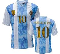 DIEGO ARMANDO MARADONA T-Shirt Maglietta Calcio PIBE DE ORO Argentina UFFICIALE