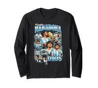 Diego Maradona - Calcio Vintage Anni '90 Maglia a Manica