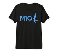 Diego Maradona M10 La Mano de Dios Logo Calcio Mano di Dio Maglietta Premium