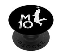 Diego Maradona M10 La mano de Dios Logo Calcio Mano di Dio PopSockets PopGrip Adesivo