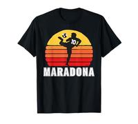 Diego Maradona Taquito Football Move #10 Calcio Anni '80 Tramonto Maglietta