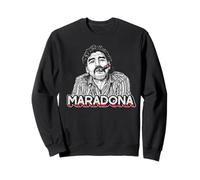 Diego Maradona Vintage Sigaro Retro Calcio Icona Felpa