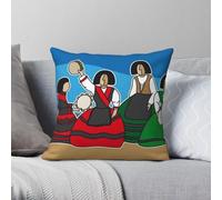 Diego Velazquez Las Meninas Galiziano Federa quadrata in poliestere lino velluto stampato cerniera decorativa cuscino divano cuscino federa