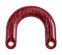 DIEKE 1 tracolla curva per borsa in poliuretano per una presa comoda e una facile installazione per donne e appassionati alla moda pratica maniglia della borsa, Vino rosso, One Size