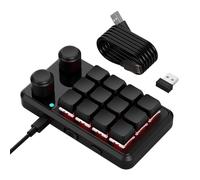 DIEKE 12 Tasti Macro Meccanici Pad Con RGBs Illuminazioni Twin Rotarys Manopole Per Il Gioco E La Produttività Macros Pad Programmabile