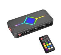 DIEKE ARGB Porta di Espansione A 9 Porte ARGB Controller Adattatore Ventola Per Case Splitter Controller Adattatore Per PC Case Gestire Per Gaming PC Build