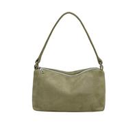 DIEKE Borsa a tracolla alla moda con cilindro casual in pelle PU elegante tinta unita borsa a tracolla per varie occasioni uso quotidiano, Verde, One Size