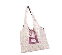 DIEKE Borsa a tracolla alla moda in tela estetica Borse a tracolla per lo shopping in spiaggia di lavoro Viaggi di grande capacità Regali di stoffa alla moda Tela floreale Toted, B, One Size