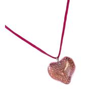 DIEKE Collana multiuso con ciondolo a forma di cuore con ciondolo robusto girocollo con elegante catena colorata per regalo di compleanno collana da indossare tutti i giorni, Misura unica, come