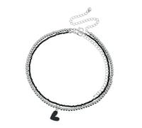 DIEKE Gioielli da collo fatti a mano Eleganti Perline Eccetto Uso quotidiano Collana Collana Collana Giovane Donne Accessori Lega Texture Dolce Cuore Charm Gioielli