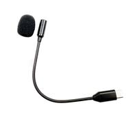 DIEKE Microfono USB C a collo d'oca per computer USB C microfono per computer portatile esterno con collo d'oca in metallo