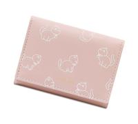 DIEKE Portafoglio da donna a tema gatti creativi in pelle PU portafogli corti porta carte PU portamonete in pelle con spaziosi slot per carte di credito borsa con gatti cartoni animati, A, Bellezza di