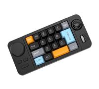 DIEKE Tastiera da gioco 19 con effetti di colore Joystick programmabile Doppia rotella di scorrimento Hot Swap ed ergonomica Tastiera Risparmio di spazio Tastiera da gioco macroed