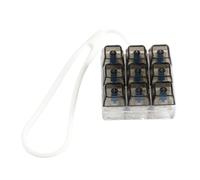 DIEKE Trasparente 9 Interruttori Meccanici Tastiera Tester Cavo di Silicone Stress Relief Giocattolo Per Ufficio Casa Viaggi Ufficio Scrivania Stress Relief Keycaps Giocattolo