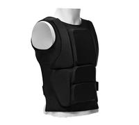 DIEKE Traspirante poliestere petto guardia karate petto protezioni adatto per assorbimento degli urti schiuma fodera fissa Fit formazione petto gilet