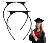 DIELOVEHUA Decorazione di Laurea, 2 Pezzi Fascia per Capelli da Laurea, Inserto per Cappello da Laureato, per Fissare il Tappo di Laureato, per Decorazioni di Feste, Fotografia (A)