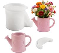 DIELOVEHUA Stampi Silicone per Candele, Silicone per Stampi per Vasi, 3D Stampo per Candele, Riutilizzabile, per Vasi di Fiori, DIY Contenitore, Artigianato, Decorazione Casa - Annaffiatoio
