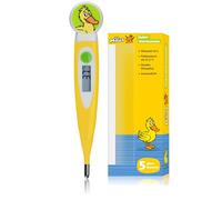 DieMouse - Termometro digitale per bambini, punta flessibile, 10 s, tempo di misurazione, allarme febbrile, memoria impermeabile, certificato CE