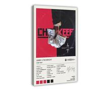 Diempi Poster su tela autografato da Chief Keef Keef Sorry 4 The Weight, decorazione per camera da letto, ufficio, camera da letto, regalo, 30 x 45 cm