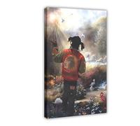 Diempi Poster su tela, motivo: Rapper Chief Singer Keef Banner in The Garden of Eden, decorazione per camera da letto, ufficio, camera da letto, regalo, 20 x 30 cm