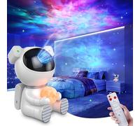 Dienmern Proiettore Galaxy Astronauta 2.0, Bambino Luce Notturna Cielo Stellato con Telecomando e Timer, LED galassie Proiettore, Lampada Stellata per Camera da Letto e Proiettore a Soffitto