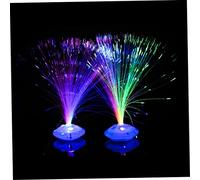 DierCosy Fontana a Fibra Ottica Multicolore LED, Lampada Colorata a Batteria Con Luce Notturna Che Cambia Colore per Nozze, Natale e Feste