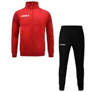 DIERRE Tuta Uomo Legea acetata Fitness Calcio Palestra Running art. CUBA (XL, rosso)