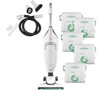 DIERRESTORE - Aspirapolvere Folletto Vk 220s, 700W, NUOVA E ORIGINALE - Con 5 Anni Sacchetti Originali + Kit Tubi, Motore a 60.000 Giri/min - Struttura Termoplastica, 160 hPa - Certificato TÜV 2