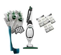 DIERRESTORE Aspirapolvere -FOLLETTO- VK150 NUOVA + Spazzola E Sottospazzola HD50 - MOTORE da 60.000 giri/min ULTRA POTENTE - COMPRESI DI 6 SACCHETTI COMPATIBILI + SPATOLA BIMBY COMPRESA