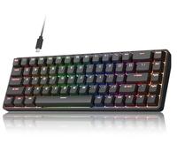 DIERYA DK68-C Tastiera da gioco HE al 60%, interruttore magnetico hot swap, trigger rapido, azionamento regolabile, frequenza di polling 8000Hz, retroilluminazione RGB, 68 tasti compatti per PC
