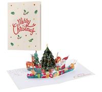 Diese-Klappkarten Biglietto Pop-Up Natale - Biglietto di Auguri 3D con Albero di Natale - Cartolina di Natale con Babbo Natale - Biglietto Natalizio per Buon Natale Originale