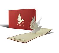 Diese-Klappkarten Biglietto Pop Up Prima Comunione e Cresima - Biglietto Battesimo Bimbo Bambina - Biglietti Auguri Comunione Bambino - Design con Colomba