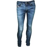 Diesel 1979 Sleenker Pantaloni Skinny In Denim Di Cotone Blu Per Uomo