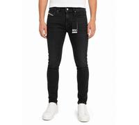 Diesel 1979 Sleenker R9G61 Jeans Uomo Slim W34/L32 Nero Faded