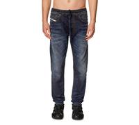 DIESEL 2030 D-Krooley 09I18 Jogg Jeans Uomo W32 Blu Effetto Sbiadito
