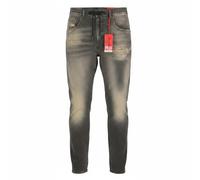 Diesel 2032 D-Krooley-B Jogg 068PF Jeans Uomo Grigio Sfilacciati W32