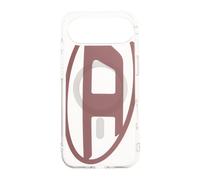 Diesel, ,Accessories ,unisex ,Rosa ,ONE SIZE Oval D Metallic Case with MagSafe