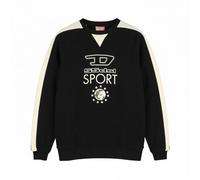 Diesel Amst-Baweey Uomo Sweatshirt S NERO 55DSL Girocollo Pullover Logo UVP