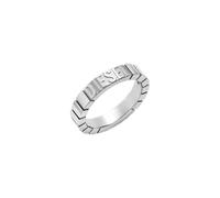 Diesel Anelli Fascia da Uomo in Acciaio Inossidabile, Argento opaco, 53