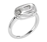 Diesel Anello con sigillo da uomo in acciaio, DX14850409