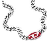 Diesel Anello da uomo, acciaio inossidabile, DX1449040, Argento (Silver), 6.5
