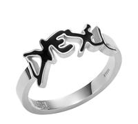 Diesel Anello da Uomo, Centro in Acciaio Inossidabile Placcato Argento, D'argento, 9