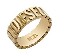 Diesel Anello da uomo in acciaio inossidabile tonalità oro, DX1439710