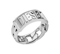 Diesel Anello Per Uomo Anello, L: Da 18 mm A 21 mm, H: 9 mm Anello In Acciaio Inox Argento, DX1347040
