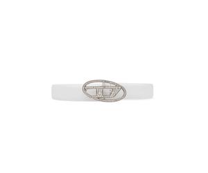 Diesel - Belt B-1Dr Strass - - Accessories - Donna - Bianco - 85 CM