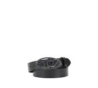 Diesel Black Calf Leather Bos Taurus Regular Belt - 80 cm / 32 Inches