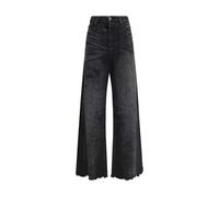 Diesel Black Cotton Relaxed Fit Jeans - W24