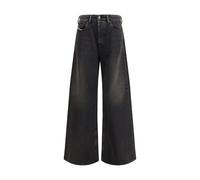 Diesel Black Cotton Relaxed Fit Jeans - W25